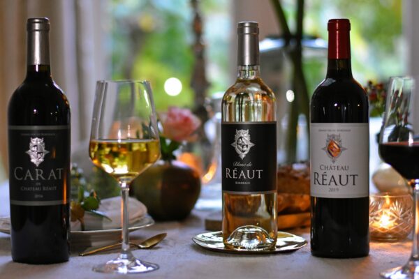 Luxe pakket Château Réaut in luxe houten kist - 3 flessen