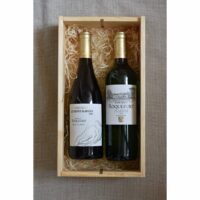 Château Roquefort Blanc & Les Roches Blanc in luxe houten kist - Afbeelding 2