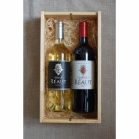 Château Réaut Blanc & Rouge in luxe houten kist - Afbeelding 2