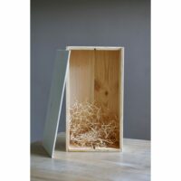 Houten wijnkist voor 2 flessen